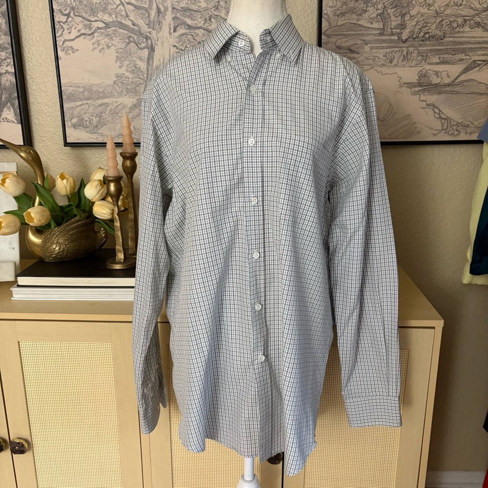 RALPH LAUREN PURPLE LABEL Men’s Button Down Long Sleeve Shirt Size Medium Cotton
